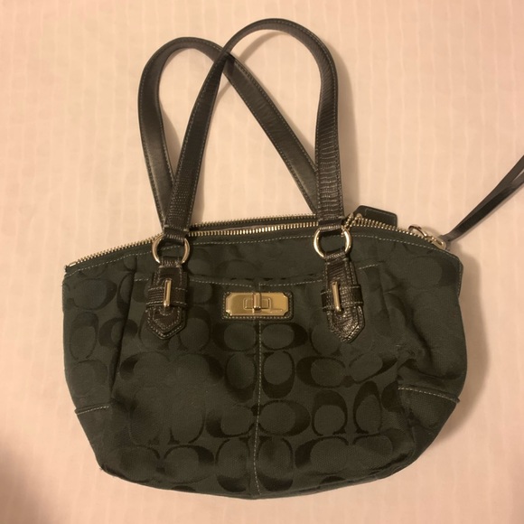 Coach Handbags - Small black coach hand bag
